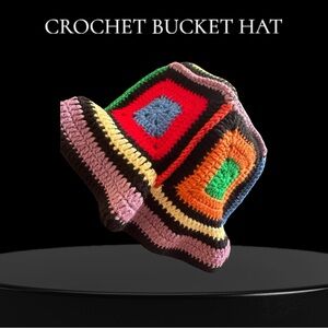Colorful Crochet Bucket Hat